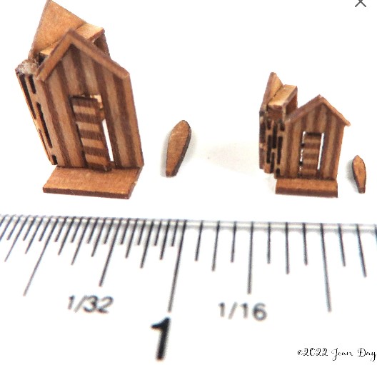 Beach Hut Book Boxes Kit 1:12 and 1:48 LC159