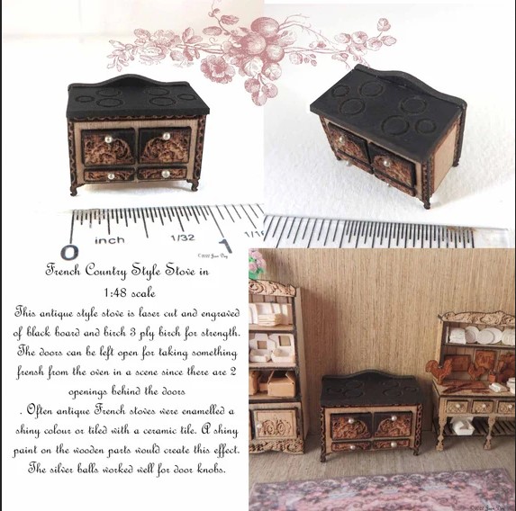 Intro Price French Country Stove 1:48 LC163