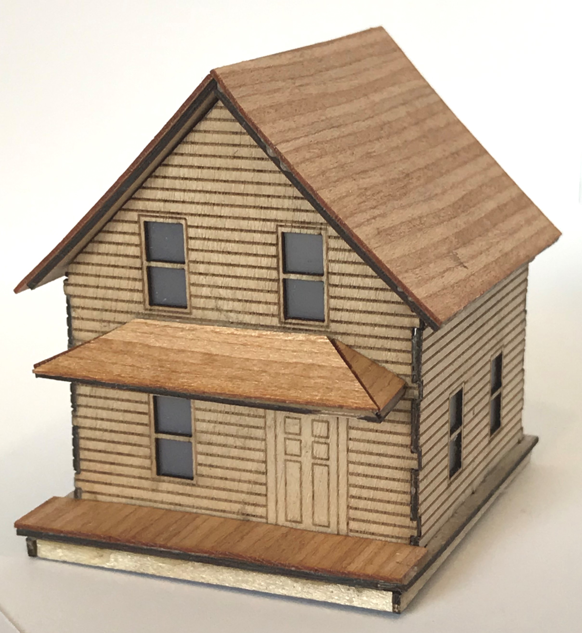 1886 House With Front Porch Kit 1:144 MK002