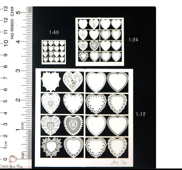 Crafting Hearts Valentines 1:12 scale  Pl228