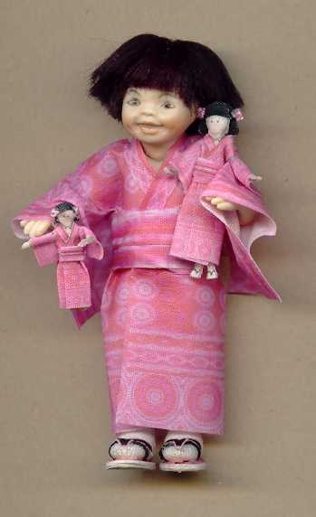 miniature japanese dolls